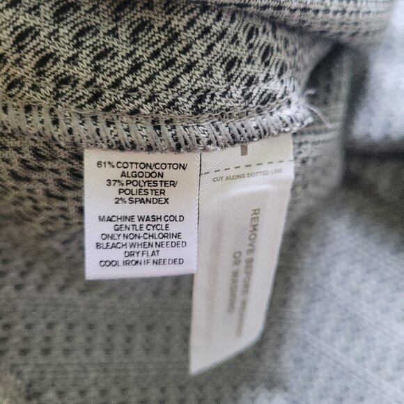 NWT Cotton-Blend Loft Black White Dress, sz Large - Picture 11 of 13